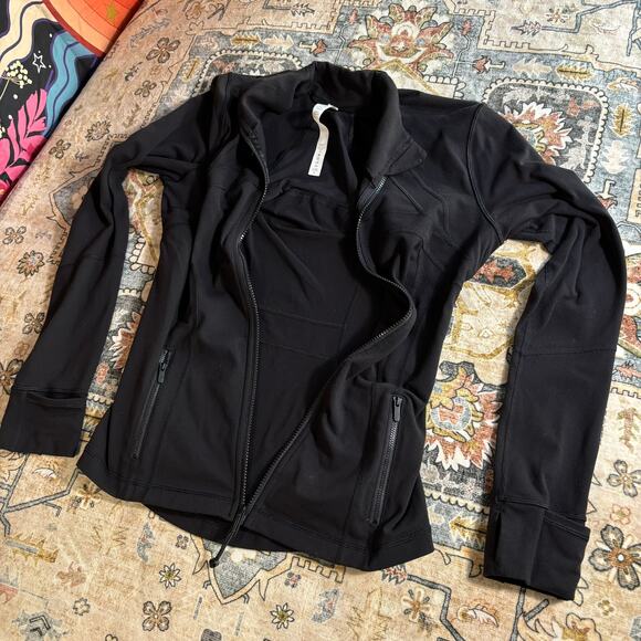 Lululemon Define Jacket Black Full Zip Athletic Yoga Workout Zip Up Women's 8 - Picture 10 of 13
